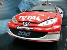 WOW EXTRÊMEMENT RARE Peugeot 206 WRC Burns Monte Carlo 2003 1:18 Solido-Auto Art