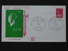 Enveloppe 1er jour 1974