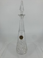 Carafe Cristalleries Saint Louis Modèle Massenet Etiquette d'Epoque