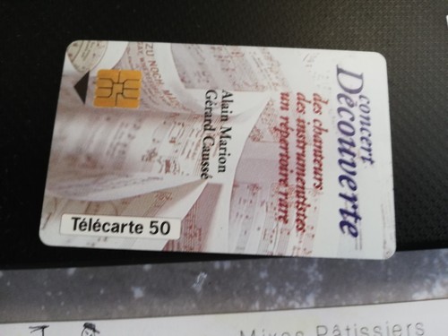 Telecarte concert decouverte - telecarte,