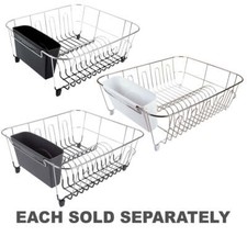 D.Line Petit égouttoir à vaisselle amovible Chrome/Pvc Sèche rapidement la vaiss