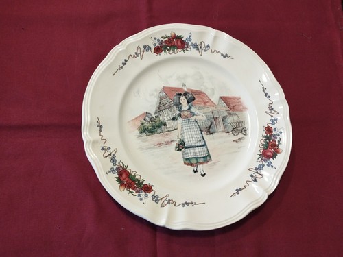 Grand plat rond en - grand,