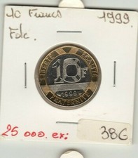 10 FRANCS genie 1999 FDC  Petit tirage 