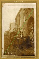 Cpa Carte Photo Agriculteurs et leur charette attelage cheval al033