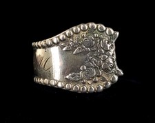 Bague En Argent Florale En