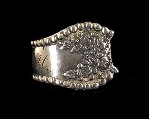 Bague argent florale en - bague,