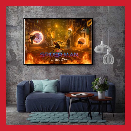 Affiche coton spiderman - affiche,