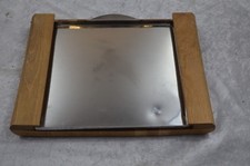 ANCIENNE PLANCHE PLATEAU A DÉCOUPER EN BOIS AVEC TIROIR MÉTAL ALIMENTAIRE 