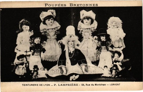 Cpa poupées bretonnes - cpa,