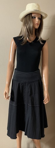 Jupe midi noire - vintage, ikks