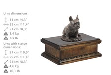 Bouledogue Français Type 3, Urne Exclusive, Bronze Froid, ArtDog, DE