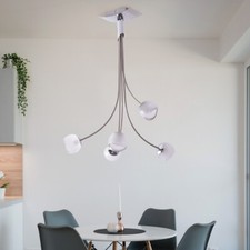 Design Plafonnier Luminaire Salon Éclairage Verre Boule Spot Lampe