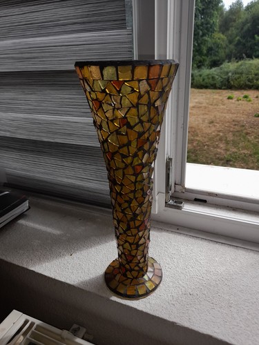 Ancien vase verre - vase, en