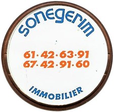 PUB sur 10 FRANCS  MATHIEU .  PILE ou PUB . MONTPELLIER . HERAULT