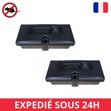 2 X Pièges à Rats et Souris Professionnels Boite Appâts Nuisibles