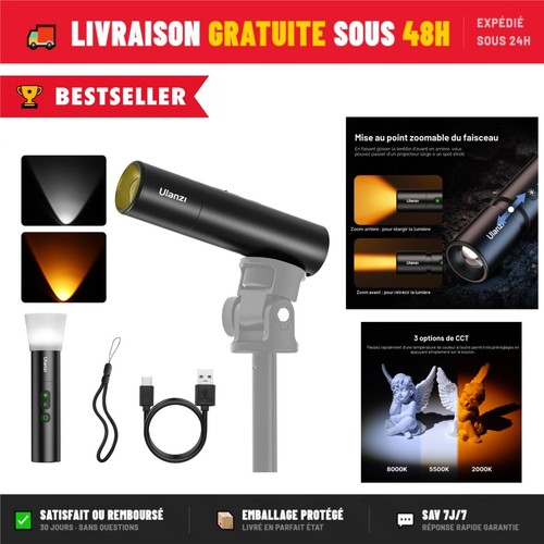 Lampe torche led - ulanzi, lm07