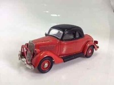 Voiture Ford 1935 coupé de la brigade du feu - REXTOYS - 1/43