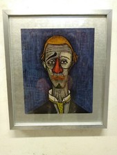 Bernard Buffet Tête De Clown Sérigraphie Éditions Braun