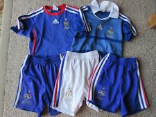 Lot 2 Maillot + 3 Short Equipe de FRANCE ADIDAS football FFF enfant 4 ans