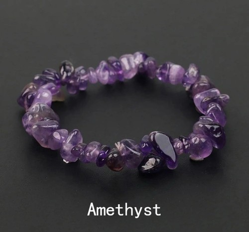 Bracelet améthyste pierre - bracelet,