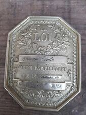 plaque de garde ancienne Aube