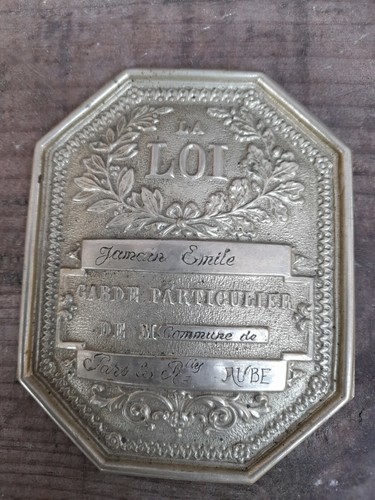 Plaque garde ancienne aube - garde,