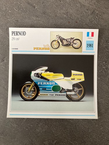 Carte fiche moto collection - fiche,