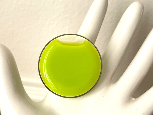 Bague pylones vert grande - bague,