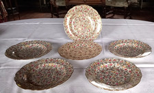 6 Assiettes creuses porcelaine