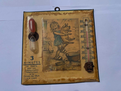 Ancien thermometre sablier - ancien, a