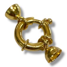 Fermeture Marine En Argent 925% Doré (Finition Or Jaune)