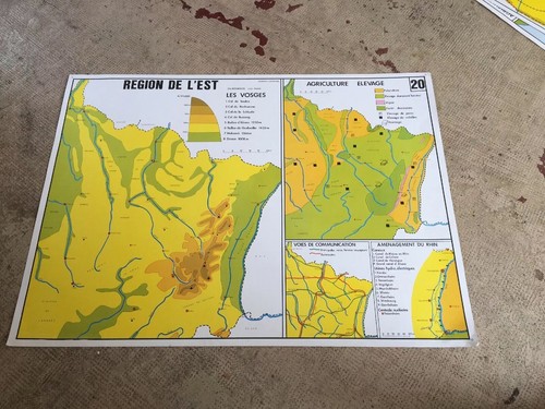 Ancienne carte scolaire region - scolaire,