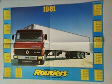 a)Poster France Routiers Calendrier 1981
