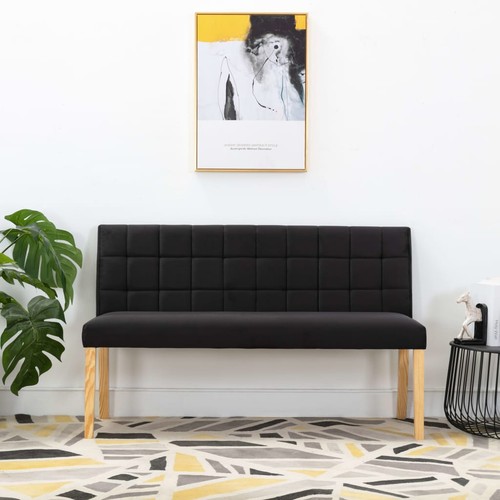 Banc 140 noir velours - cm,
