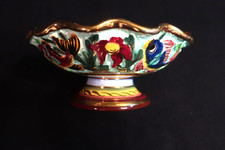 Coupe sur pied - faience, de