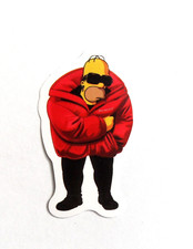 vianille - STICKER Autocollant Homer SIMPSON - 6 x 3,5 cm