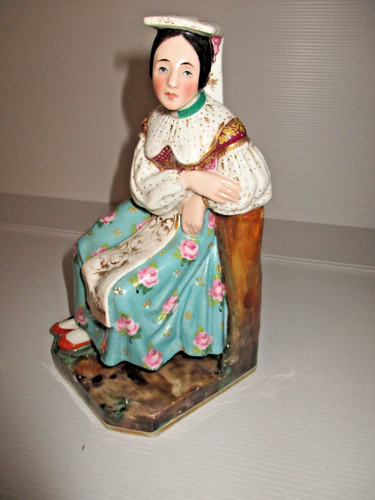 Grand flacon femme medievale