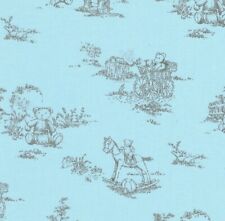 drap housse lit evolutif enfant 70x140 coton imprimé dessin oursons coloris bleu