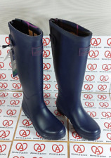 Botte De Pluie Joules Kelly Welly UK Chaussure Femme Bleu Marine Pointure 37 Neu