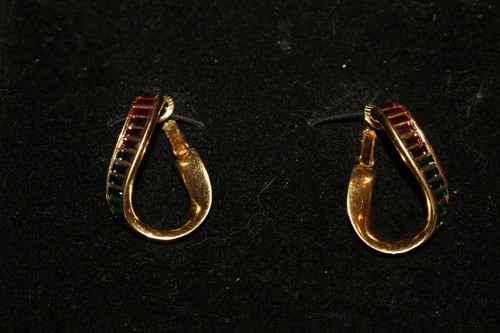 Swarovski rainbow crystal clip