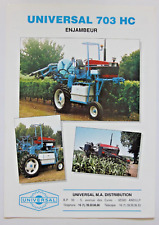 prospectus brochure tracteur Universal 703HC  enjambeur tractor prospekt traktor