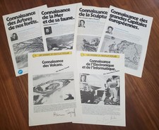 POULAIN - Lot de 6 Dossiers Connaissance - COMPLETS de leurs images intérieures