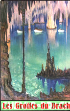 Les grottes du DRACH - île de MAJORQUE (SP. ) - Spéléologie -  21x14 cm - 1933's