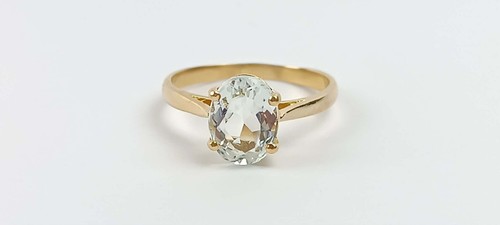 Bague solitaire or jaune - t,