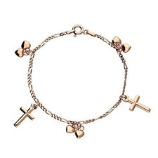 Bracelet Coeurs et Croix