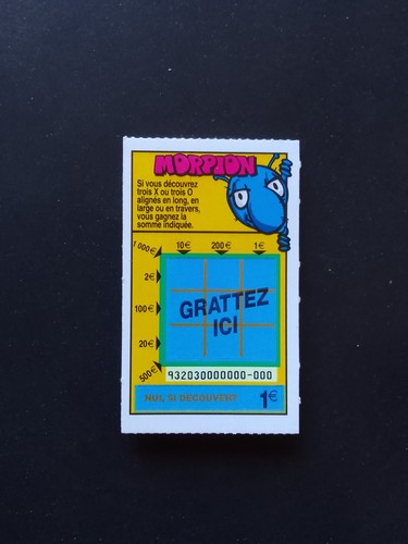 Lot tickets morpion - 4,