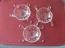 ++"534.7"     3 COUPELLES BOBECHES A PAMPILLES POUR LUSTRES SUSPENSION