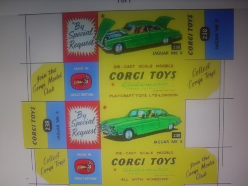 Corgi repro replica box only - corgi,
