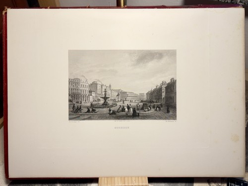 Bordeaux 1867 gravure sur - bordeaux,