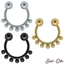 Faux piercing septum - septum, boules